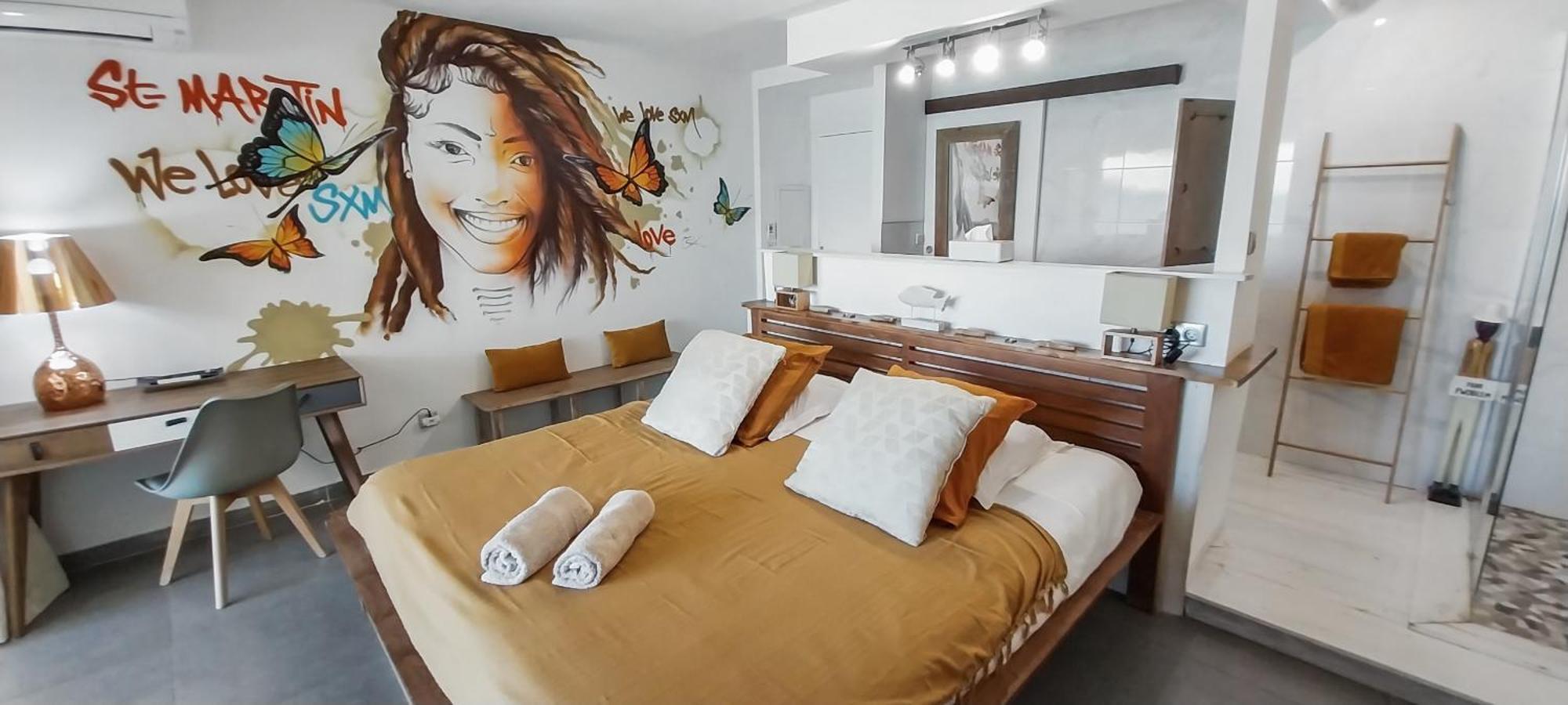 Official Page "Residence Bleu Marine" - Sea View Apartments & Studios - Saint-Martin French Side 그랜드케이스 객실 사진