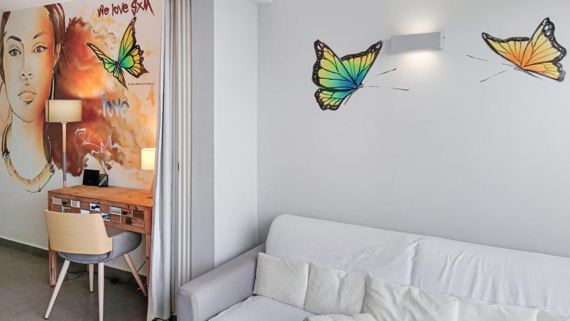 Official Page "Residence Bleu Marine" - Sea View Apartments & Studios - Saint-Martin French Side 그랜드케이스 객실 사진